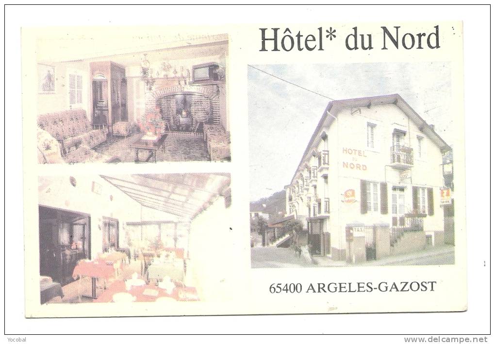 Cp, Commerce, Hôtel Du Nord - Argelès-Gazost (65) - Otros & Sin Clasificación