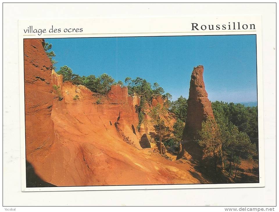 Cp, Région, Languedoc Roussillon, Roussillon, Village Des Ocres, écrite - Languedoc-Roussillon