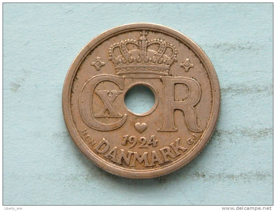 1924 HCN GJ - 25 ORE / KM 823.1 ( Uncleaned - For Grade, Please See Photo ) ! - Danemark