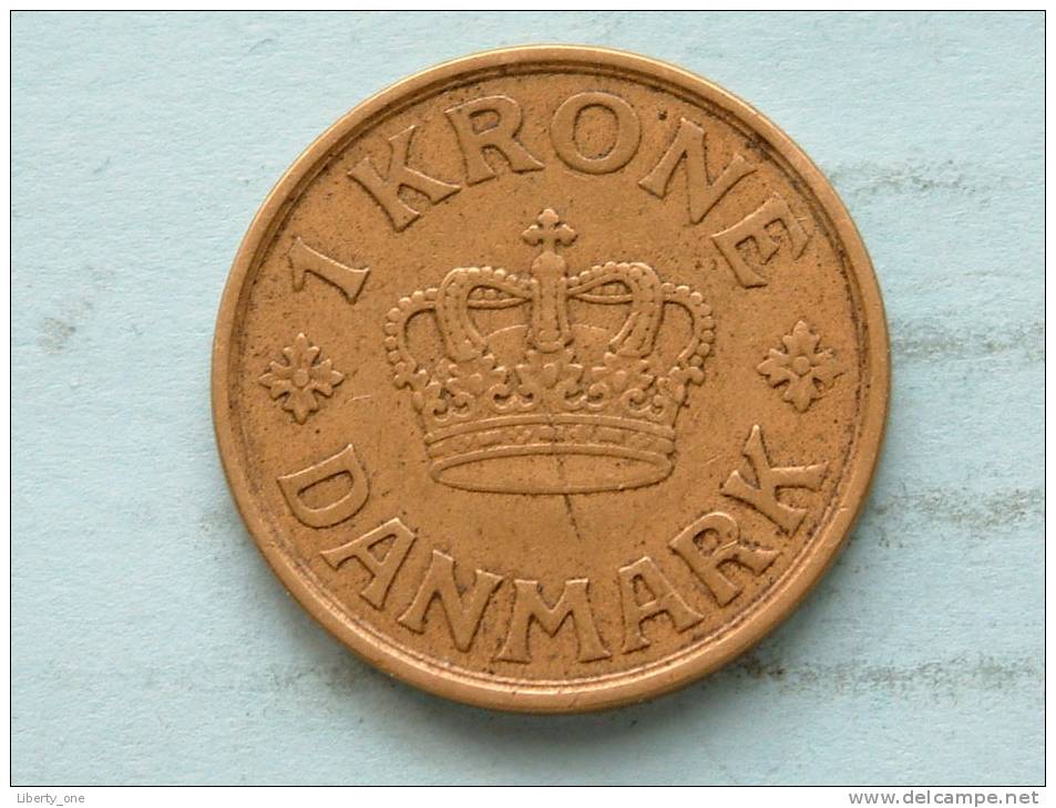 1925 HCN GJ - 1 KRONE / KM 824.1 ( Uncleaned - For Grade, Please See Photo ) ! - Danemark