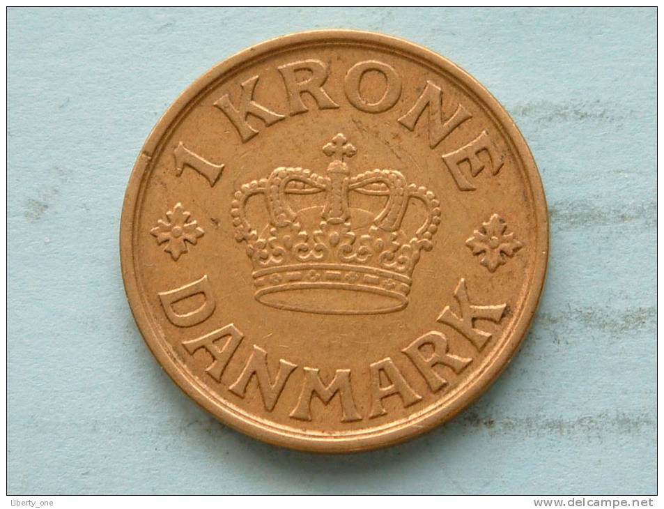 1940 N GJ - 1 KRONE / KM 824.2 ( Uncleaned - For Grade, Please See Photo ) ! - Danemark