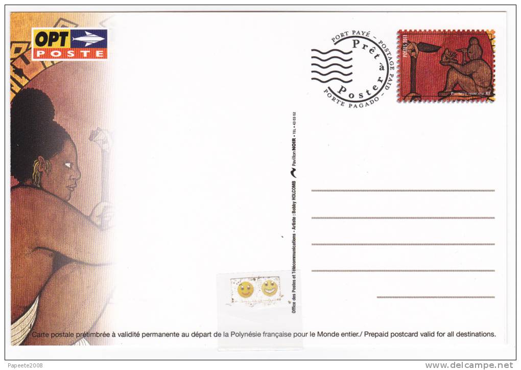 Polynésie Française / Tahiti - Carte Postale Prétimbrée à Poster Entier / Novembre  2011 - Bobby / 1979 - Unused Stamps