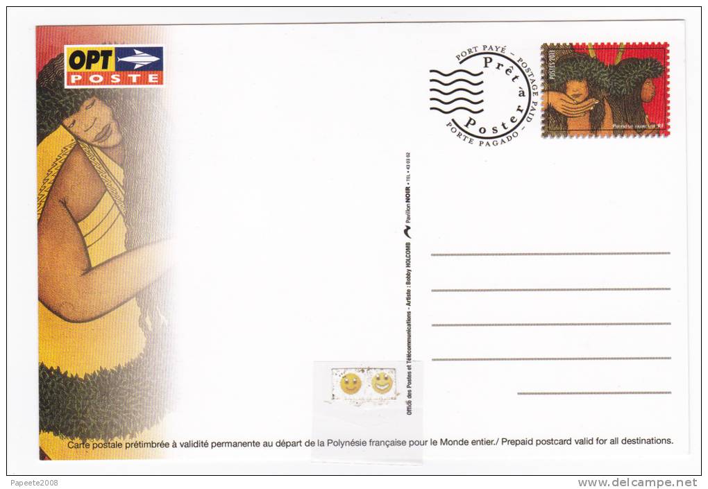 Polynésie Française / Tahiti - Carte Postale Prétimbrée à Poster Entier / Novembre  2011 - Bobby / 1990 - Unused Stamps