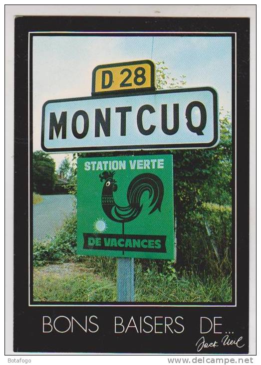 CPM DPT 46 BONS BAISERS DE  MONTCUQ - Montcuq