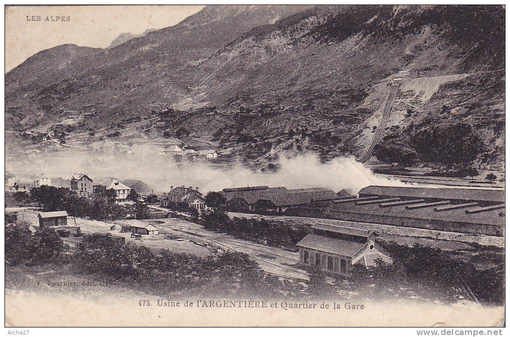 CPA - 05 - L'ARGENTIERE - Usine Et Quartier De La Gare - 475 - L'Argentiere La Besse