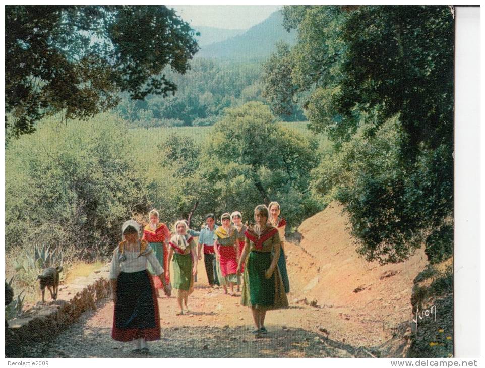 BR29721 Cote De Provence Terre De La Viegne Et Des Cigales Retour De Vendances Folklore Costumes     2 Scans - Andere & Zonder Classificatie