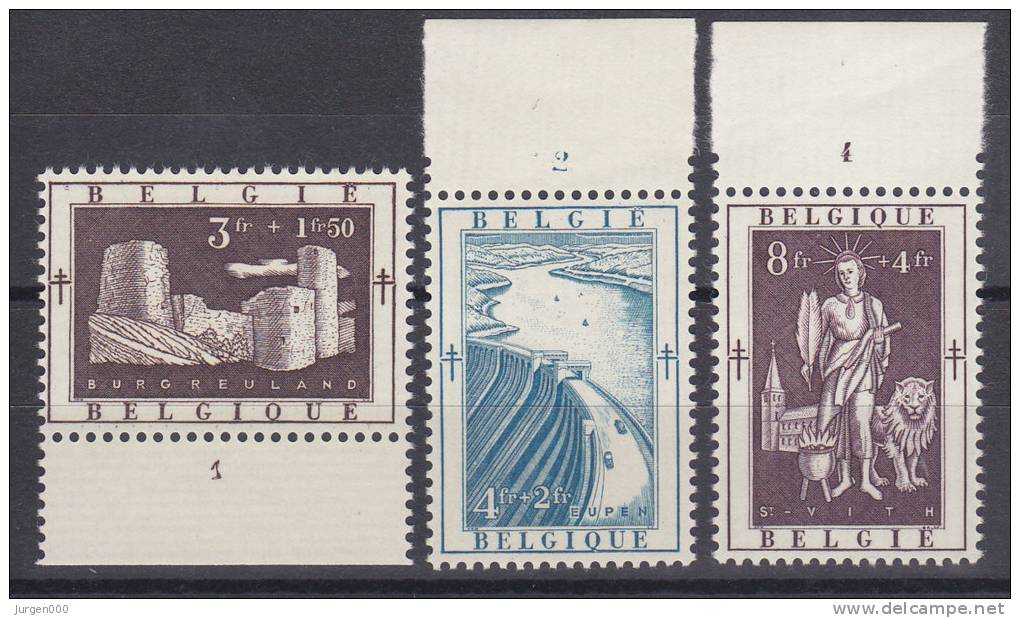 Nr 905/907 **, Plaatnummer (X16657) - ....-1960