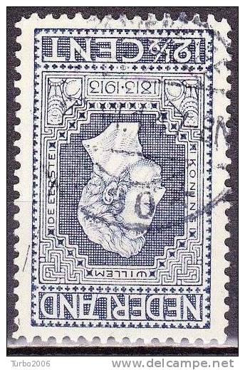 1913 Jubileumzegels 12½ Cent Blauw Lijntanding 11½ NVPH 94 B Met Langebalkstempel 's-GRAVENHAGE 30 - Poststempels/ Marcofilie