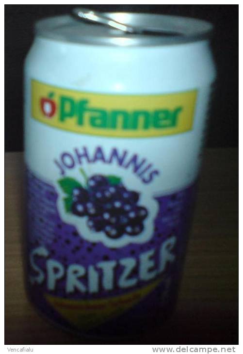 Lemonade Pfanner - SPRITZER, With Black Currant, 0,33 L,  Austria - Cannettes