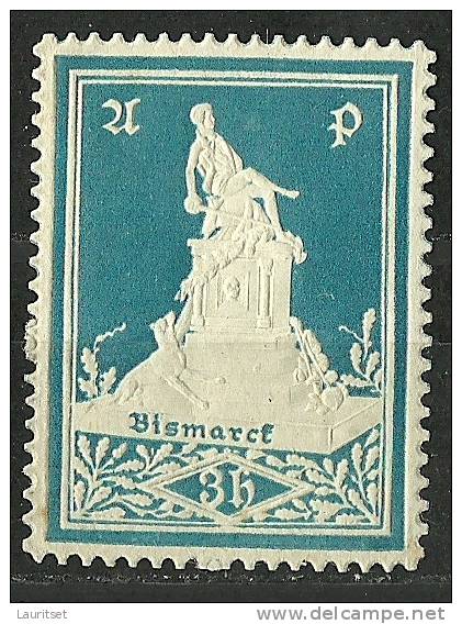 Österreich Austria Charity Wohlfahrt Cinderella Vignette Bismarck Denkmal MNH Ca 1920 - Persoonlijke Postzegels