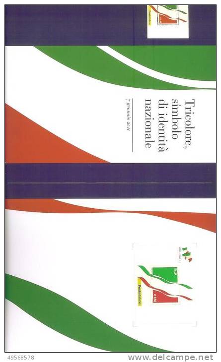 FOLDER ITALIA 2011 - 150° UNITA' D'ITALIA - TRICOLORE,SIMBOLO IDENTITA' NAZIONALE - - Pochettes