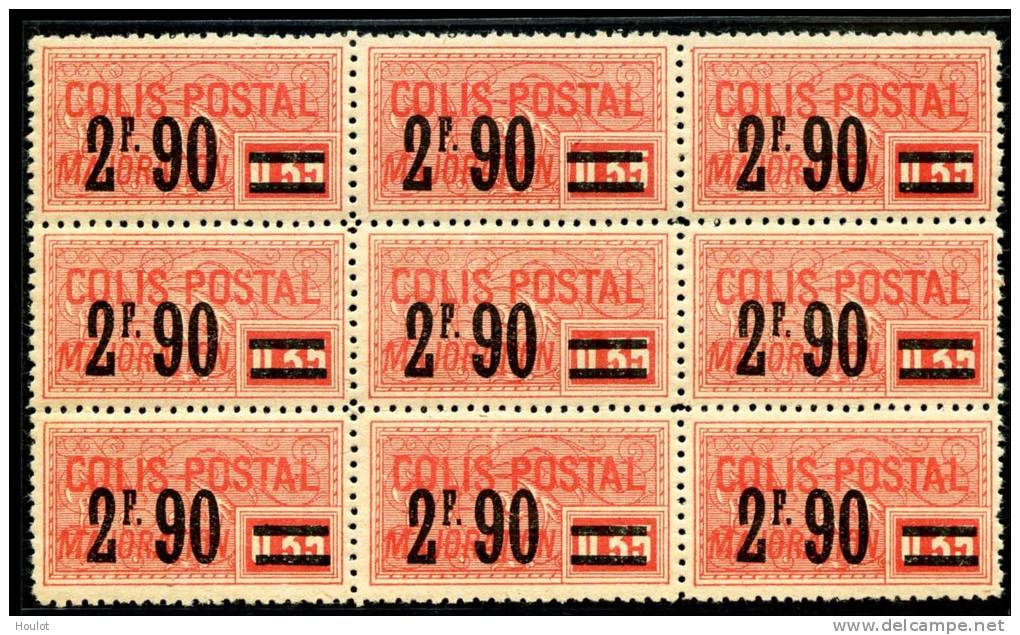 Colis Postaux  Mi.N°31 Yvert N° 40 ** Absolut Postfrischer 9er Block Von 1926 Majorations-  - Ausgabe In Super Qualität, - Nuevos