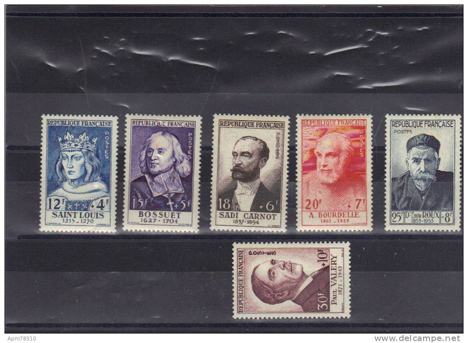 FRANCE 1954  Y&T 989-994 * Point De Rouille Bourdelle Et Bossuet - Nuovi