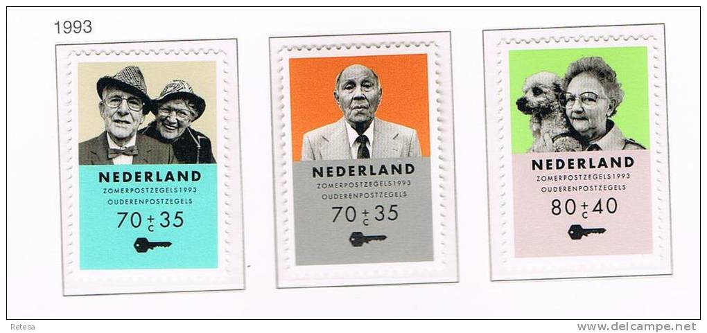 NEDERLAND   ZOMERZEGELS  OUDEREN   1993 ** - Unused Stamps