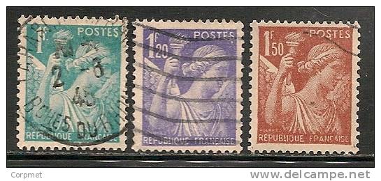 FRANCE - 1944 Type Iris  -  Yvert # 650/2  - Part Of The Set  - USED - 1939-44 Iris