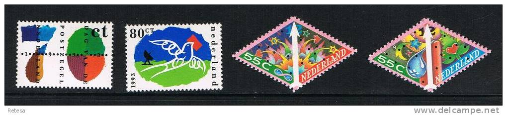 NEDERLAND   DAG VAN DE POSTZEGEL En DECEMBERZEGELS   1993 ** - Unused Stamps