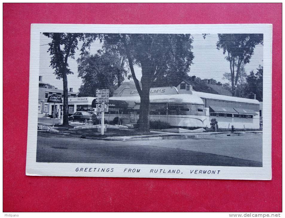 VT - Vermont > Rutland  Lindholm's Diner  Texaco Gas  = Ref   ==787 - Rutland