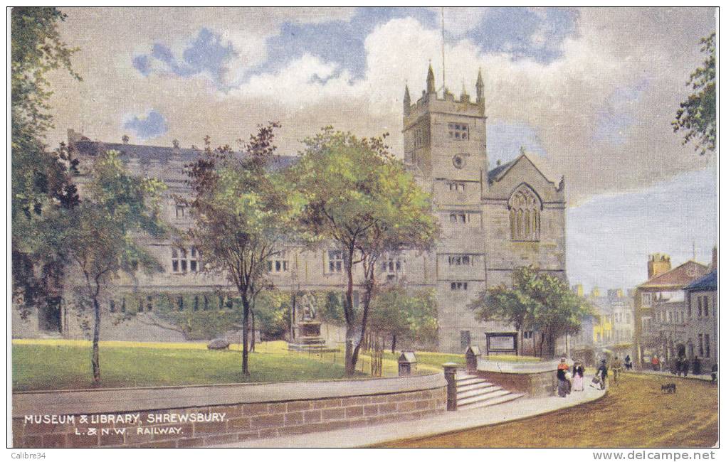 SHREWSBURY Museum And Library  (Pub London And North Western Railway) - Shropshire