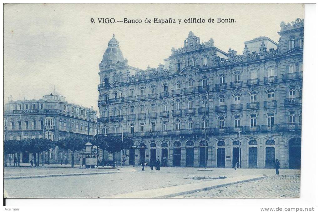 VIGO: Banco De Espana Y Edificio De Bonin - Otros & Sin Clasificación