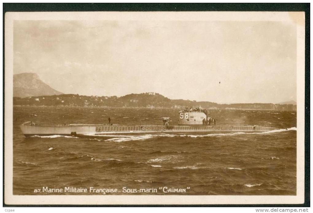 Marine Militaire Française -  Sous-Marin "CAIMAN" - Sous-marins