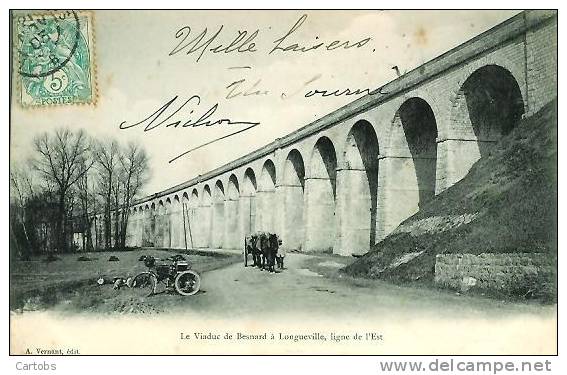 77 Le Viaduc De BESNARD à LONGUEVILLE , Ligne De L'Est - Autres & Non Classés