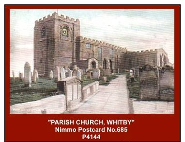 P4144  “PARISH CHURCH, WHITBY”  (1910’s. Colour Photogravure Postcard) - Whitby