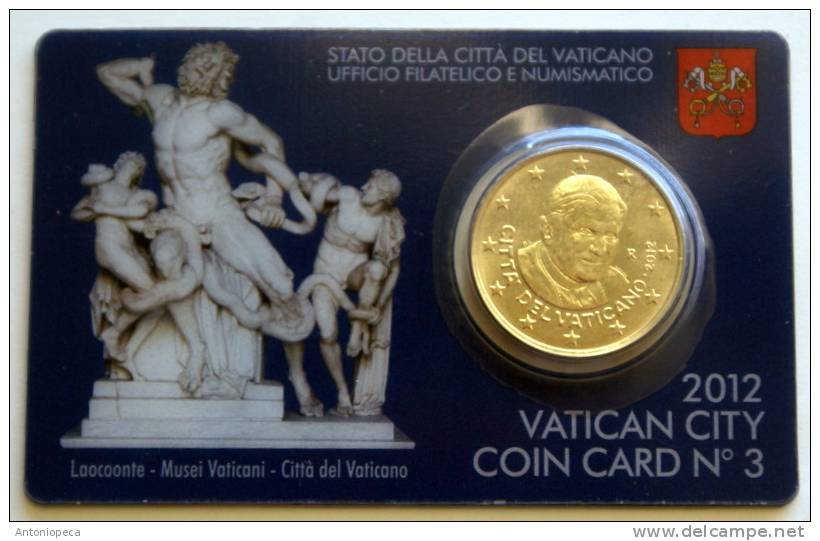 VATICANO - THE COINCARD 2012 N.3, VERY RARE - Vatican