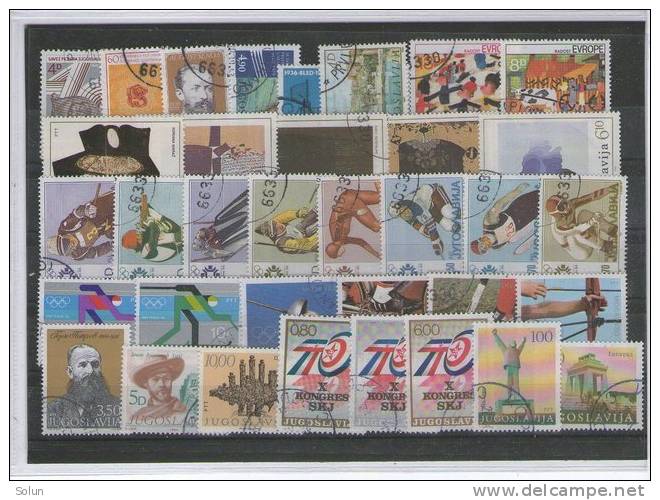 YUGOSLAVIA  STAMPS   DIFFERENT SERIES - Collections, Lots & Séries
