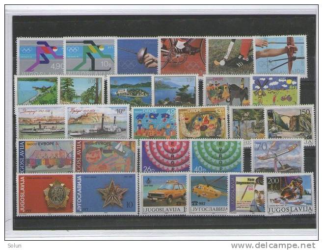 YUGOSLAVIA  STAMPS   DIFFERENT SERIES  UNUSED - Colecciones & Series