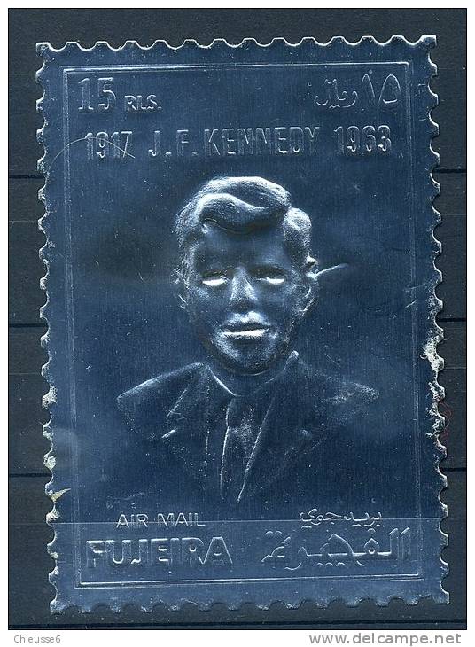 Fujeira ** Tbre Argent Michel N° 1487 - J.F. Kennedy - Fujeira