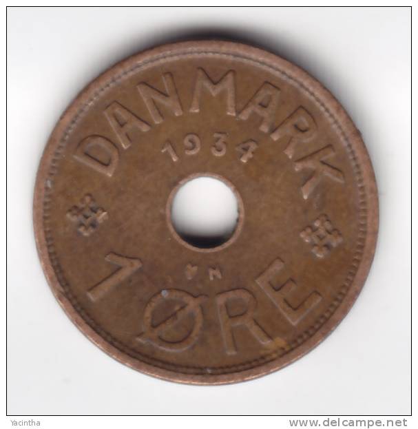 @Y@    Denemarken  1 Ore      1934    (C522) - Danimarca
