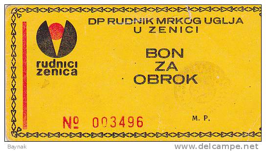 BOSNIEN  -  BON ZA OBROK  --  RUDNIK MRKOG UGLJA ZENICA  -  COAL MINE, MINE DE CHARBON, KOHLENGRUBE - Bosnien-Herzegowina