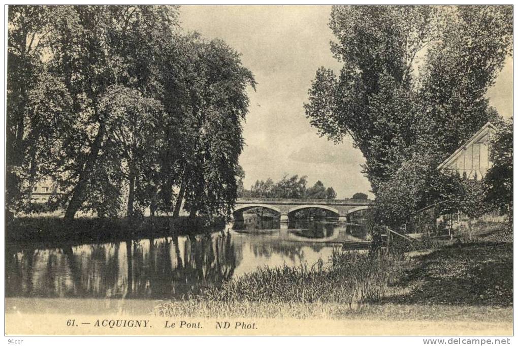 CPA (27)   ACQUIGNY  Le Pont - Acquigny