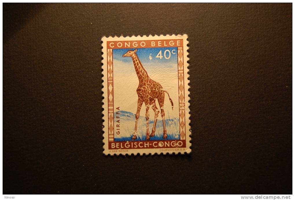 Congo Belga1 Valore Nuovo Giraffa - Giraffes