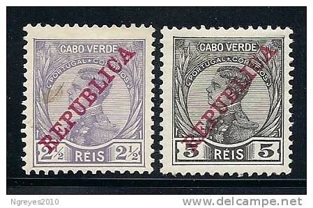130100479  CABVER  C.P.  YVERT  Nº  101/102  *  MH - Islas De Cabo Verde