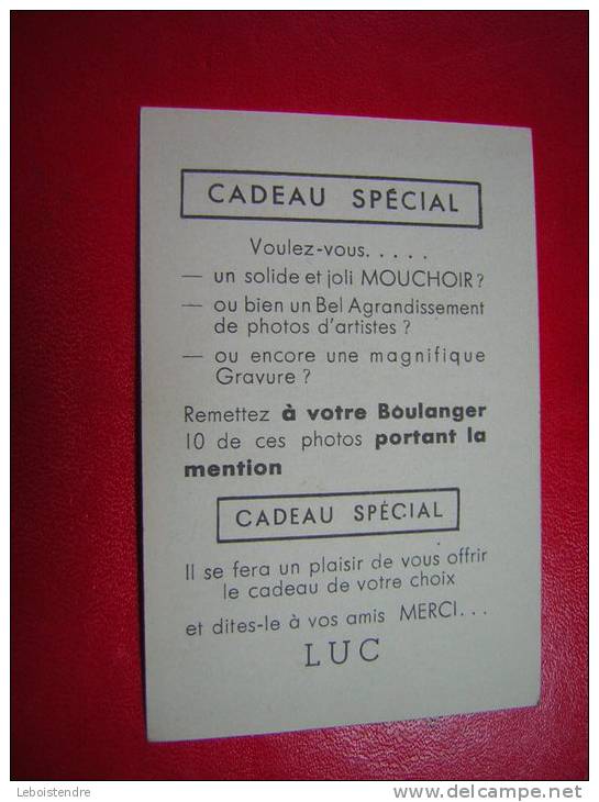 PETITE IMAGE FORMAT ENVIRONS  : 6 CM X  9 CM   CADEAU SPECIAL  PUB BISCOTTES LUC TILDA THAMAR - Autres & Non Classés