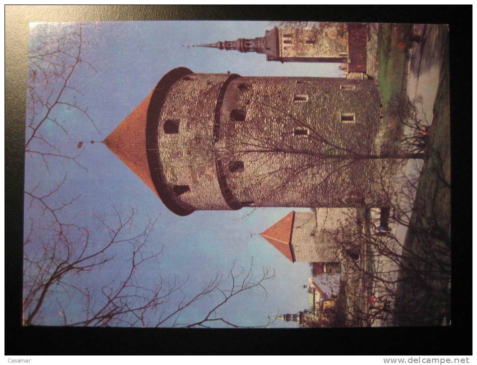 ESTONIA Tallinn Tallin Stationery Card Tower Castle Estonie Estland Eesti Russie Russia CCCP USSR Rusia - Estonie