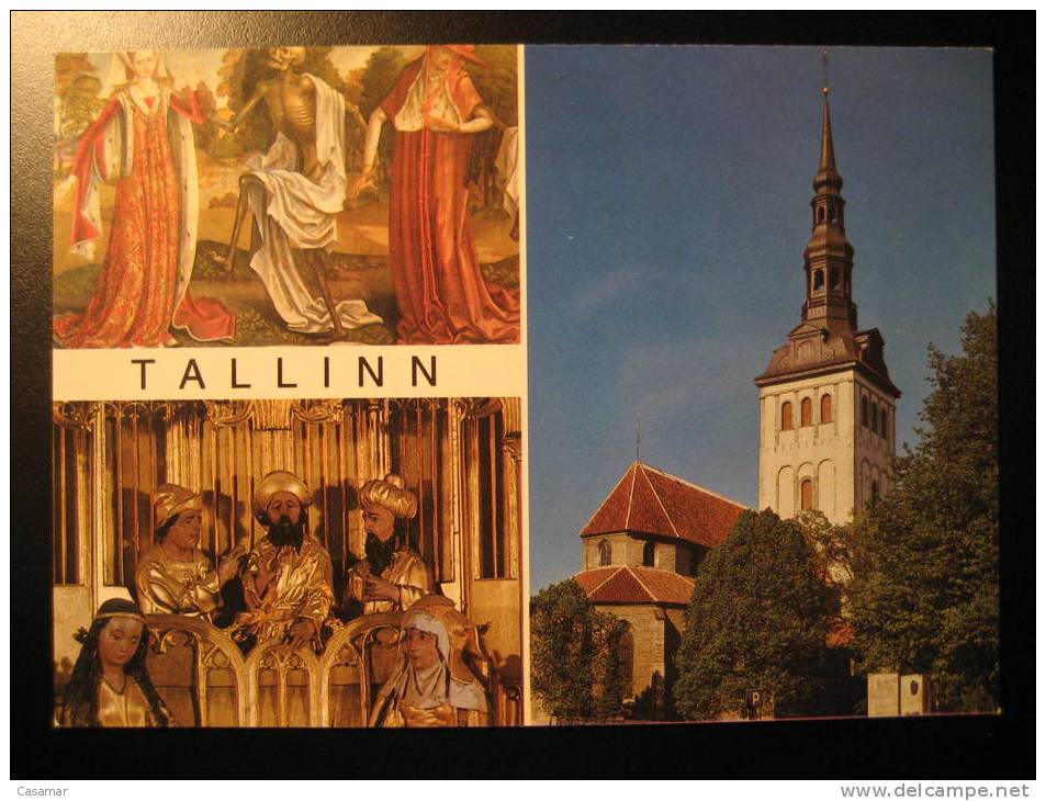 ESTONIA Tallinn Tallin St Nicholas Church Estonie Estland Eesti Russie Russia CCCP USSR Rusia - Estonie