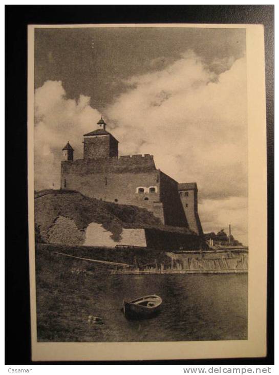ESTONIA Narva Herman Castle Post Card Estonie Estland Eesti Russie Russia CCCP USSR Rusia - Estonie