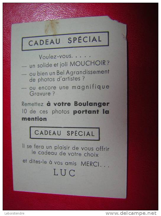 PETITE IMAGE FORMAT ENVIRONS  : 6 CM X  9 CM   CADEAU SPECIAL  PUB BISCOTTES LUC CLAUDINE DUPUIS - Autres & Non Classés