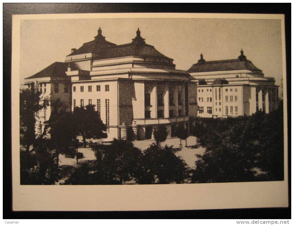 ESTONIA Tallinn Tallin Theatre Theater Teatro Post Card Estonie Estland Eesti Russie Russia CCCP USSR Rusia - Estonie