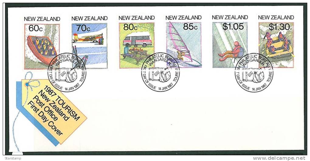 NEW ZEALAND 1987 TOURISM FDC - FDC
