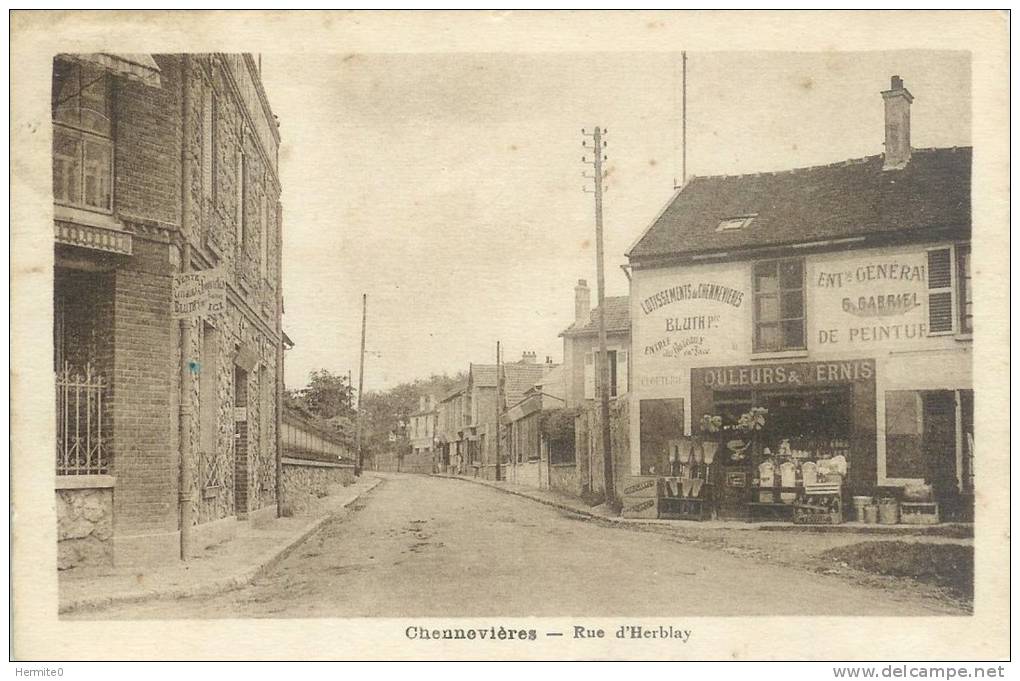 95 Chennevieres - Rue D Herblay - Autres & Non Classés