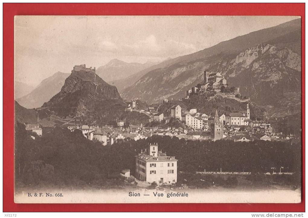 Y0117 Sion,Vue Générale  Non Circulé. Franco-Suisse  668 - Sion