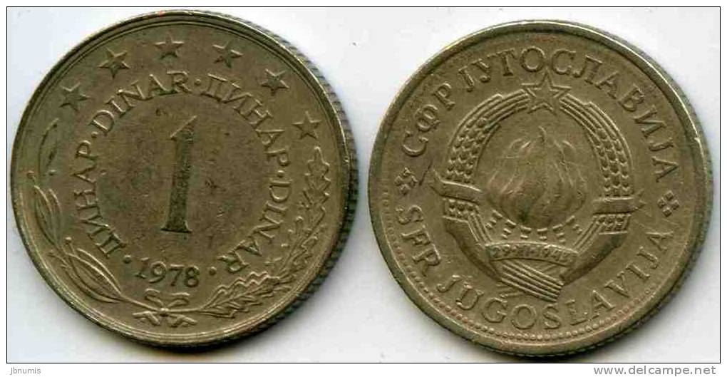 Yougoslavie Yugoslavia 1 Dinar 1978 KM 59 - Joegoslavië