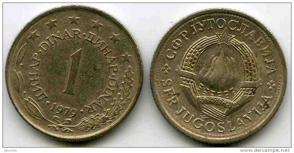 Yougoslavie Yugoslavia 1 Dinar 1979 KM 59 - Yougoslavie