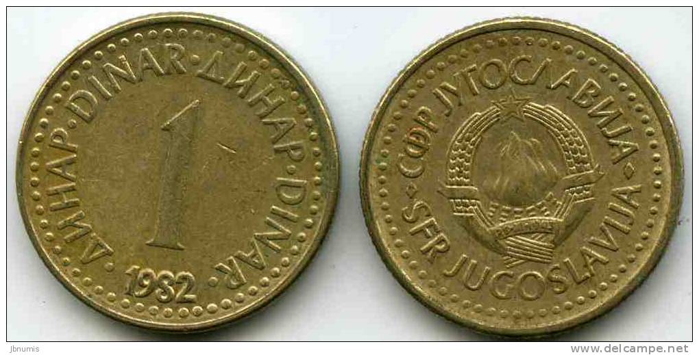 Yougoslavie Yugoslavia 1 Dinar 1982 KM 86 - Yugoslavia