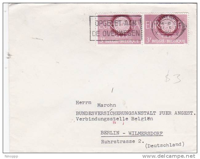 Belgium 1961 Europa Stamps On Cover - 1961