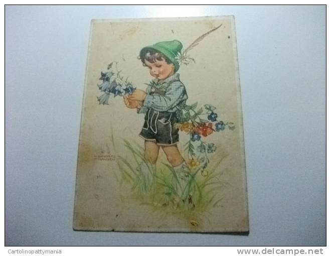 Bambino Con Fiori  Illustratore Lungers Hausen - Hausen, Lungers