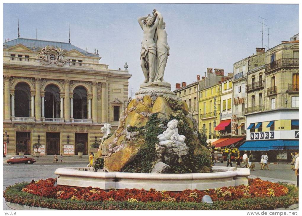 Cp , 34 , MONTPELLIER , Place De La Comédie - Montpellier